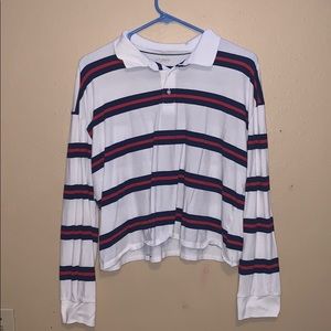 Long sleeve crop shirt